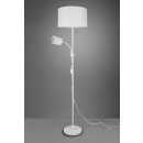 Trio R40192001 Stehleuchte Leuchte Owen 1x42w + 10W | E27 + E14 - Flexibler Arm, getrennte Schalter, weiß