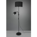 Trio R40192002 Stehleuchte Owen 1x42w + 10W | E27 + E14 - Flexibler Arm, getrennte Schalter, schwarz