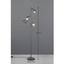 Trio TR41783042 Stehlampe CADIZ  | 10W E14 | mit Schalter | schwarz