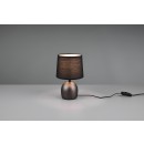 Trio R50802667 Malu-Leuchte 1x40w | E14 - Kabelschalter, Antike Nickel, schwarz