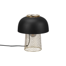 Trio R50811032 Tischleuchte Punch 1x25W | E27 - Kabelschalter, schwarz