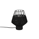 Trio R51261002 Tischleuchte Borka 1x40W | E27 - Kabelschalter, schwarz