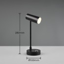 Trio R52661102 LED Tischlampe Lenny | 2,5W integrierte LED-Quelle | 230 lm | 3000+4000+6000K