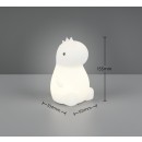 Trio TR53901101 LED Tischlampe REXY  | 1W integrierte LED-Quelle | 1x40lm | 3000K | mit Schalter | rgb - farbig | weiß