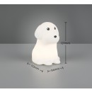 Trio TR53921101 LED Tischlampe WALDY  | 1W integrierte LED-Quelle | 1x40lm | 3000K | mit Schalter | rgb - farbig | weiß