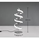 Trio R54181106 LED Tischlampe Laola | 12W integrierte LED-Quelle | 1450 lm | 4000K