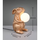 Trio R56511079 Tischlampe RABBIT | 5W G9 | mit Schalter