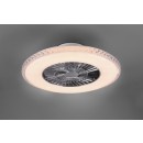 TRIO R62412106 LED Kronleuchter mit Ventilator Harstad 1x40W | 3000-6000K - dimmbar, mit Fernbedienung