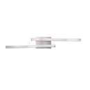 Trio R62472407 LED Deckenleuchte Route 2x5W | 1200lm | 4000K - mattes Nickel