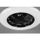 Trio R62522132 LED-Deckenleuchte mit Stralsund 1x30W-Ventilator | 22200lm | 3000 - 6500K - separate Switches, Fernbedienung, dimmbar, 3 Geschwindigkeiten, Timer, Nachtmodus, Sterneffekt, schwarz