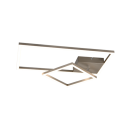 Trio R62642407 LED-Deckenleuchte Padella 1x25W | 3000lm | 4000K - dimmbar, einstellbar, Dimmschalter, Nickel matt