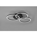 Trio R62823132 LED- Deckenleuchte Circle 1x27w | 3100lm | 2700K-6000K - einstellbar, dimmbar, Nachtmodus, Fernbedienung, schwarz