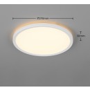 Trio TR63011101 LED Deckenleuchte JOKO  | 18W integrierte LED-Quelle | 1x2100lm | 2700-6500K | Dimmer | Fernbedienung | weiß