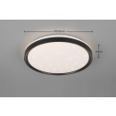 Trio R63581132 LED Deckenleuchte SOLIT | 14W integrierte LED-Quelle | 1800lm | 2700-6500K | rgb - farbig | Dimmer | Fernbedienung