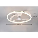 Trio R64262131 LED Ventilator mit Licht STOCKHOLM | 37W integrierte LED-Quelle | 4300lm | 2700-6500K | mit Schalter | rgb - farbig | Dimmer | Fernbedienung | Ventilator