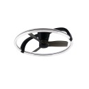 Trio R64262132 LED Ventilator mit Licht STOCKHOLM | 37W integrierte LED-Quelle | 4300lm | 2700-6500K | mit Schalter | rgb - farbig | Dimmer | Fernbedienung | Ventilator