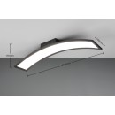 Trio TR64861132 LED Deckenleuchte SIGMA  | 23W integrierte LED-Quelle | 1x2600lm | 3000K | schwarz