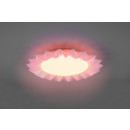 Trio R65071201 LED-Deckenleuchte Sunflower 1x13w + 15w | 1400lm | 2700-5500K | RGB - dimmbare, Speicherfunktion, Fernbedienung, Nachtmodus, weiß