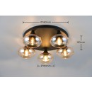 Trio TR66645013 Deckenleuchte DIVINA  | 10W E14 | gelb