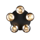 Trio TR66645054 Deckenleuchte DIVINA | 10W E14 | rauchfarben