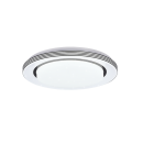 Trio R67041032 LED-Deckenleuchte Atria 1x18W | 2000lm | 3000-6000K - dimmbar, Memoryfunktion, Nachtmodus, Glitzereffekt, Fernbedienung, schwarz