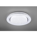 Trio R67045800 LED Deckenleuchte Atria 1x225w | 3700lm | 3000K-6000K -Stümliche, Speicherfunktion, Fernbedienung, Nachtmodus, Stellar-Effekt, weiß