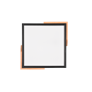 Trio R67191132 LED Deckenleuchte Meta 1x20W | 2400lm | 3000K - 3-Phasen-Dimmung, schwarz, Holz