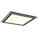 Trio R67214332 LED-Deckenleuchte Carus 1x20W+9W | 3100lm+1400lm | 3000K - separate Schalter, schwarz