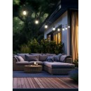 Trio TR74771132 LED Lichterkette für den Außenbereich CHAIN  | 1W E27 | 10x80lm | 3000K