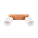 Trio R81112030 Wandleuchte Assam 2x25w | E14 - Holz, weiß