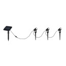 Trio TR83256332 LED solar Erdspießleuchte OBIDOS  | 0,5W integrierte LED-Quelle | 3x35lm | 4000K