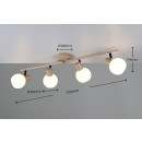 Trio TR86374043 Spot-Deckenleuchte BOBA  | 10W E14 | weiß