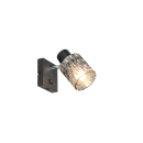 Trio TR86421732 Spot-Wandleuchte JACK  | 10W E27 | mit Schalter | schwarz | rauch­far­ben