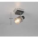 Trio TR86421732 Spot-Wandleuchte JACK  | 10W E27 | mit Schalter | schwarz | rauch­far­ben