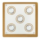 Rabalux 2253 Naomi Deckenleuchte LED GU10 5x5W Bronze