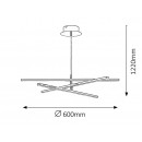 Rabalux 2480 Meredith Pendelleuchte LED 18W = 1500L 4000K