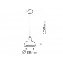 Rabalux 2789 Owen Pendelleuchte 1x60W E27