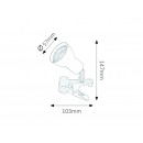 Rabalux 3475 Fred Clip Leuchte GU10 1X MAX 15W 3000K