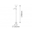 Rabalux 4028 Stehleuchte Action 1x100W + 1x25W | E27 + E14