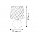 Rabalux 4381 ELLIE Tischlampe 1xE14 grau