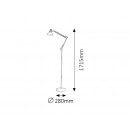 Rabalux 4524 Gareth Stehleuchte E27 1x40W grau / Kupfer