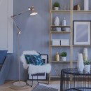 Rabalux 4524 Gareth Stehleuchte E27 1x40W grau / Kupfer