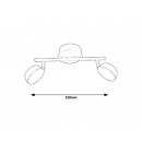 Rabalux 5623 LED Decken- und Spotleuchte Hedwig 2x4W | 2700-5000K