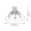 Rabalux 6080 Polla Deckenleuchte 6xE14 New 2014