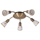 Rabalux 6360 Art Flower Deckenleuchte, handbemalt