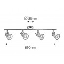 Rabalux 6730 Ralph LED Deckenleuchte 4xGU10