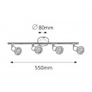 Rabalux 6849 Valentine Deckenleuchte 4xGU10 LED