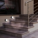 Rabalux 7969 Amarillo Außenlichtsensor schwarz LED 15W IP44 3xAA