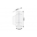 Rabalux 8119 Phoenix Außenwandleuchte grau GU10 2xmax 10W IP54