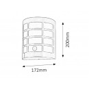 Sevilla 8200 Rabalux Außenwandleuchte mit Sensor IP44